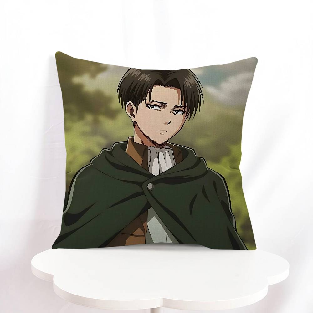 L-Levi Ackerman Personalized Pillow Dust Cover Bedroom Kids Party Decoration Pillowcase Birthday Children Gift