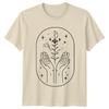 Himmlische Hände Mondblumen Magie T-Shirt Mystisches Spirituelles Tee