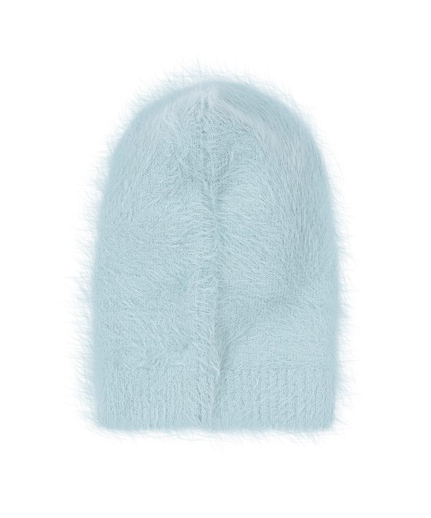Bajal Va Square Label Hairy Balaclava Blue