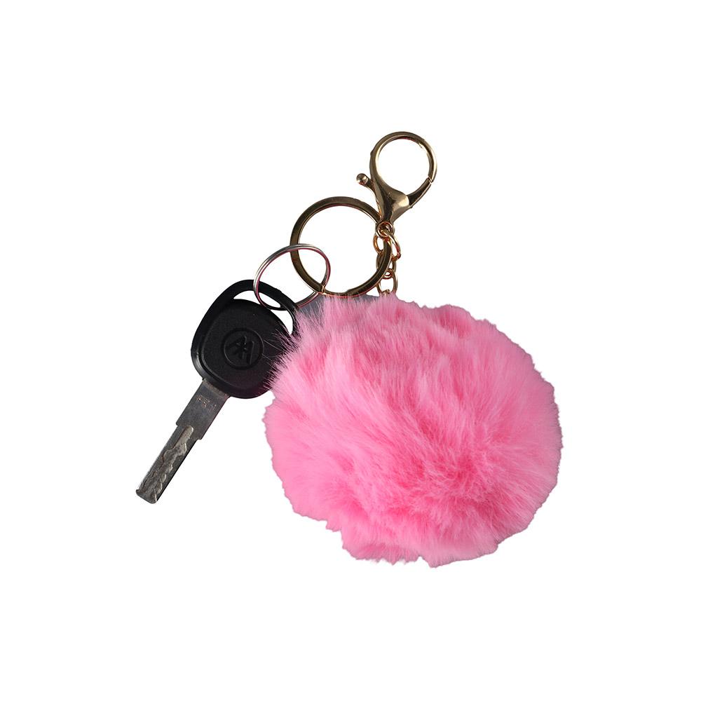 Fluffy Pompom Bag Pendant Accessories Car Keyring Ornaments Fur Ball Keychain Car Keyring Key Holder Pom Fluffy Key Chains