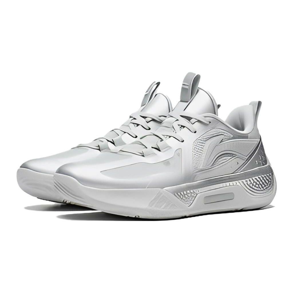Li Ning Teen  Childrens Shadow  Bounce Technology Non-Slip Shock Absorbing Durable Lightweight Rebound Low-Top Childrens Basketball Shoes YKBT054-9