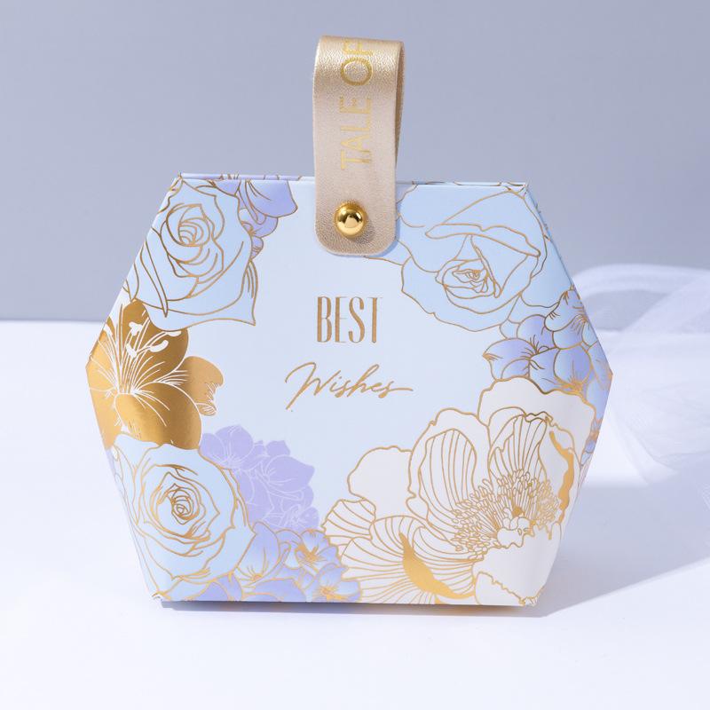 5pcs Boutique Candy Gift Box Wedding Candy Wedding Favor Gift Box Chocolate Box Birthday Party Decoration Festive Party Gifts 5PCS&Other