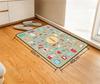 Cartoon Graffiti Knife and Fork Soft Kitchen Non-slip Floor Mat, Kitchen Carpet Mat, Washable Home Decoration Carpet Mat