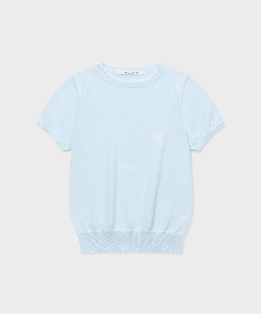 Geulleondeun Cool Cotton Knit Top (Mint)