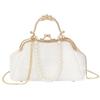 [Halzio] Party Bag, Clasp Bag, Wedding, Kimono Style, Pearl, Shoulder Bag, Women's, Yukata, Kimono, 