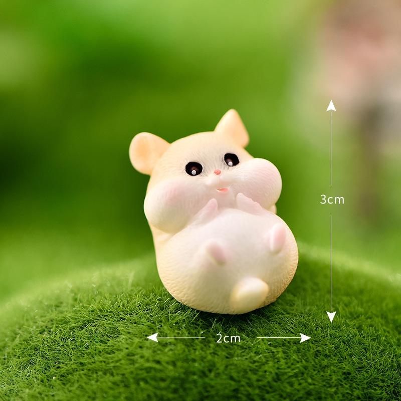 Verfressener Hamster Mikrolandschaft Gartenarbeit Sukkulenten Dekorationszubehör Käse Reisbeutel Niedliche Kleine Tierornamente