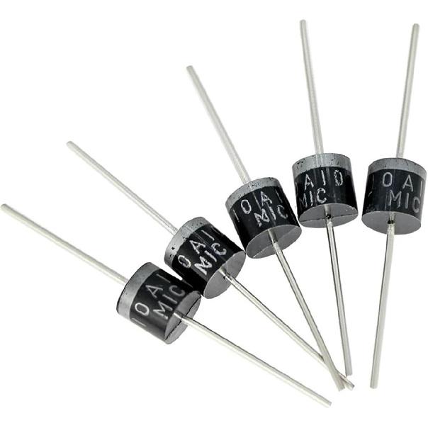 10PCS 6A10 10A10 Rectifier Diode 6A 10A 1000V DO-27 Rectifier Diodes(10A10)