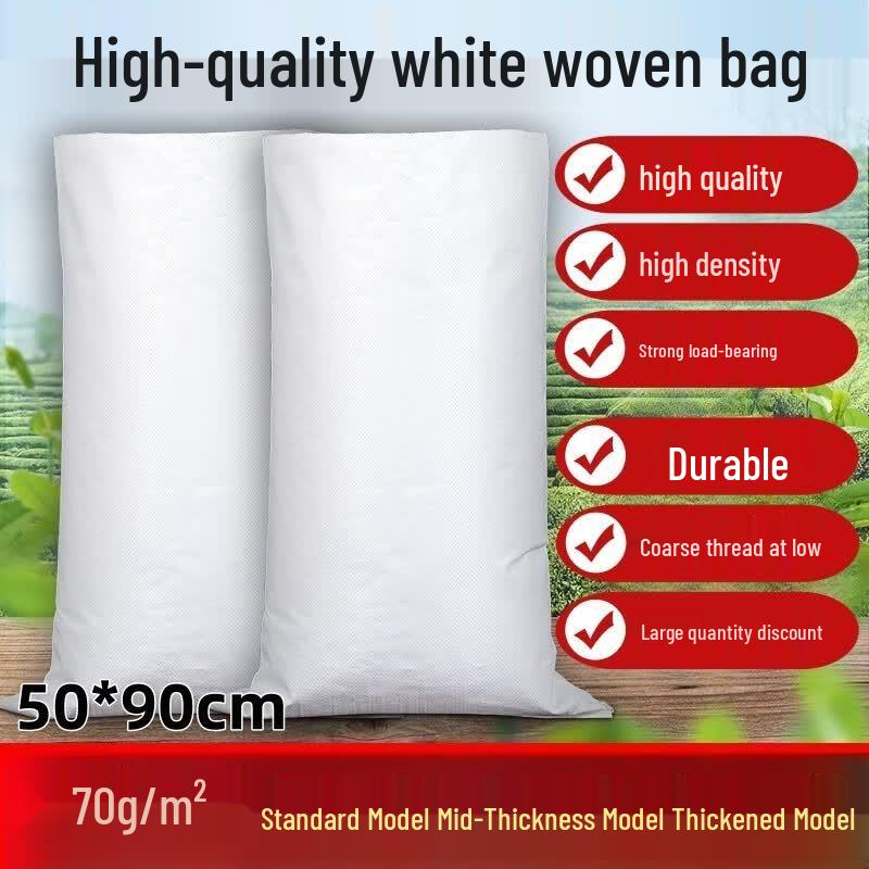 Thickened White Woven Packaging Bags