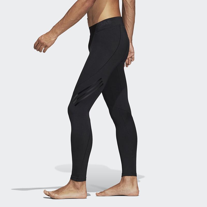 Adidas Techfit Lite Three-Stripes Performance Training Tights Men Bottoms Black DQ3575
