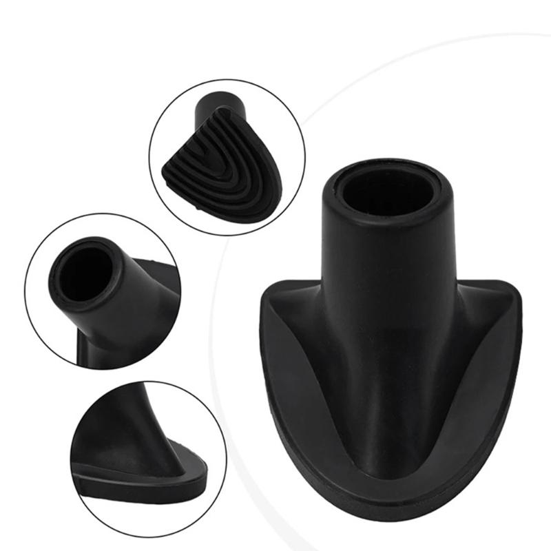 1.26 X 1.42 In Golf Bag Stand Base Pad Set, 4 Black Rubber Replacement Caps for Golfers Who Maintain Their Bag Stand During Practice and Storage