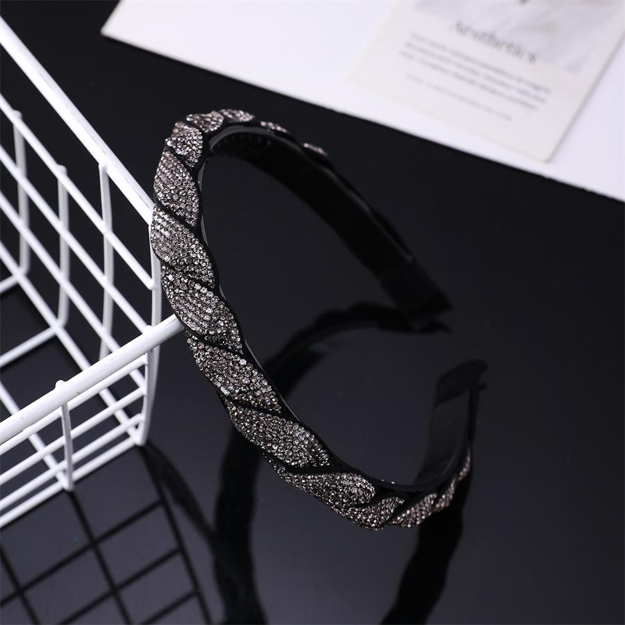 

Новая Мода узор в виде косички Нескользящая Разноцветные Стразы Великолепная Роскошная Стразовая Повязка на Голову Выпускной Вечер Путешествие Подарок Аксессуары для Волос