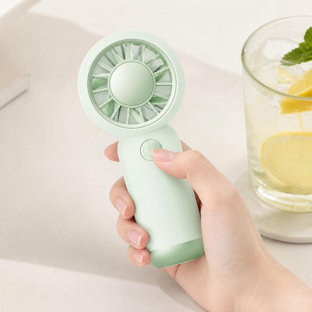 Handheld Fan Rechargeable, Portable Personal Fan with 3 Speeds 1-3 Hour Battery Life