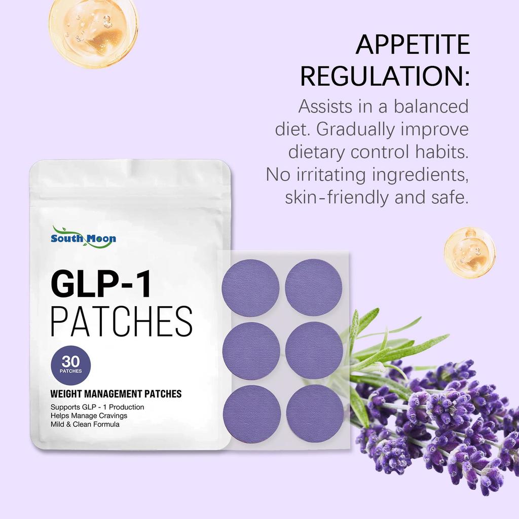 South Moon Pflegepflaster, Lavendel + Hexapeptid-8 Formel, Wissenschaftliches Gewichtsmanagement mit doppelter Wirkung + Tragbares unsichtbares Design