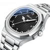 Eastern Arabic Numerals Dial Watch Date Quartz Watches for Men Classic Business Waterproof Wristwatch