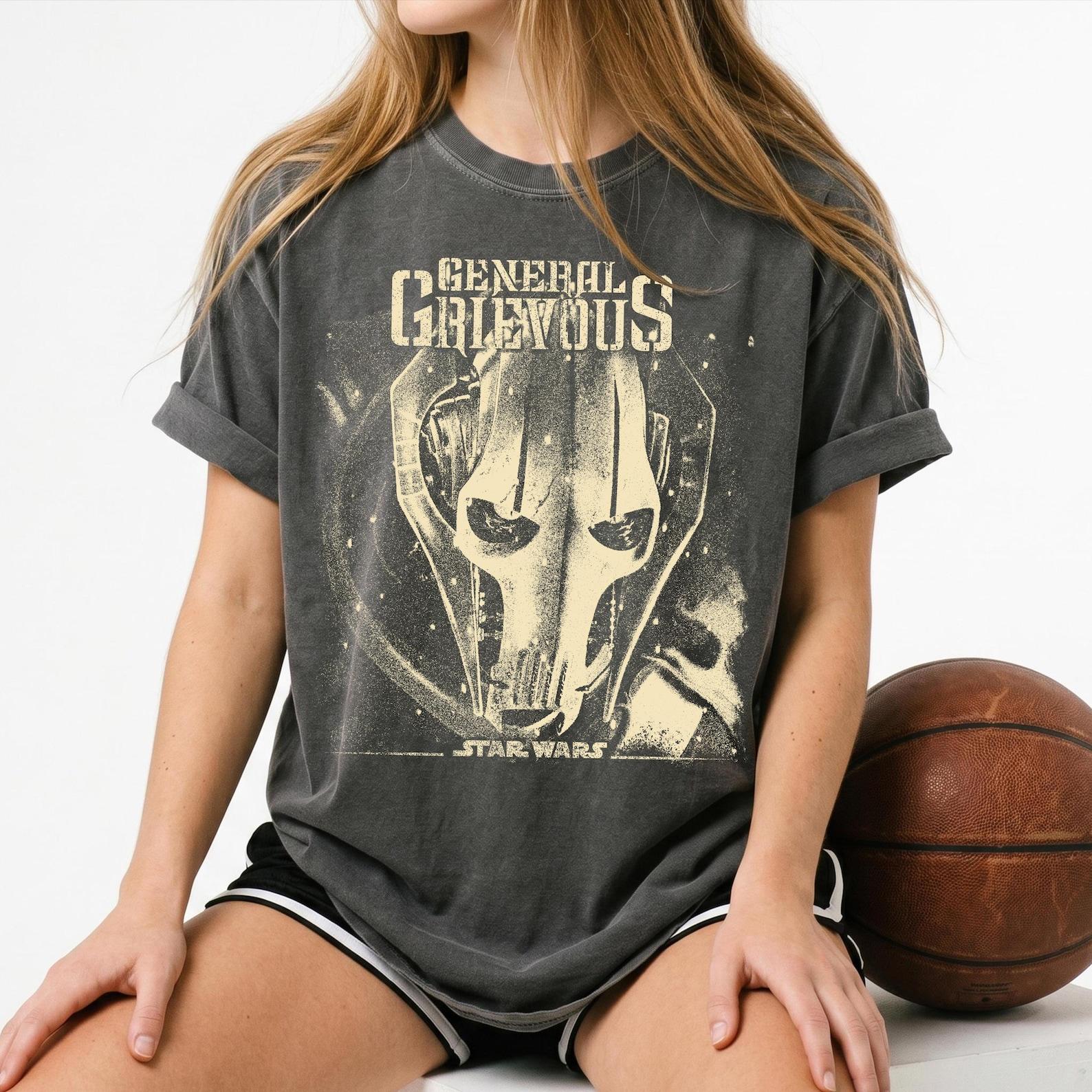 General Grievous Shirt, Vintage Star Wars Revenge of the Sith T-Shirt, Retro Cyborg Graphic Tee, Star Wars Prequels Fan Gift XL