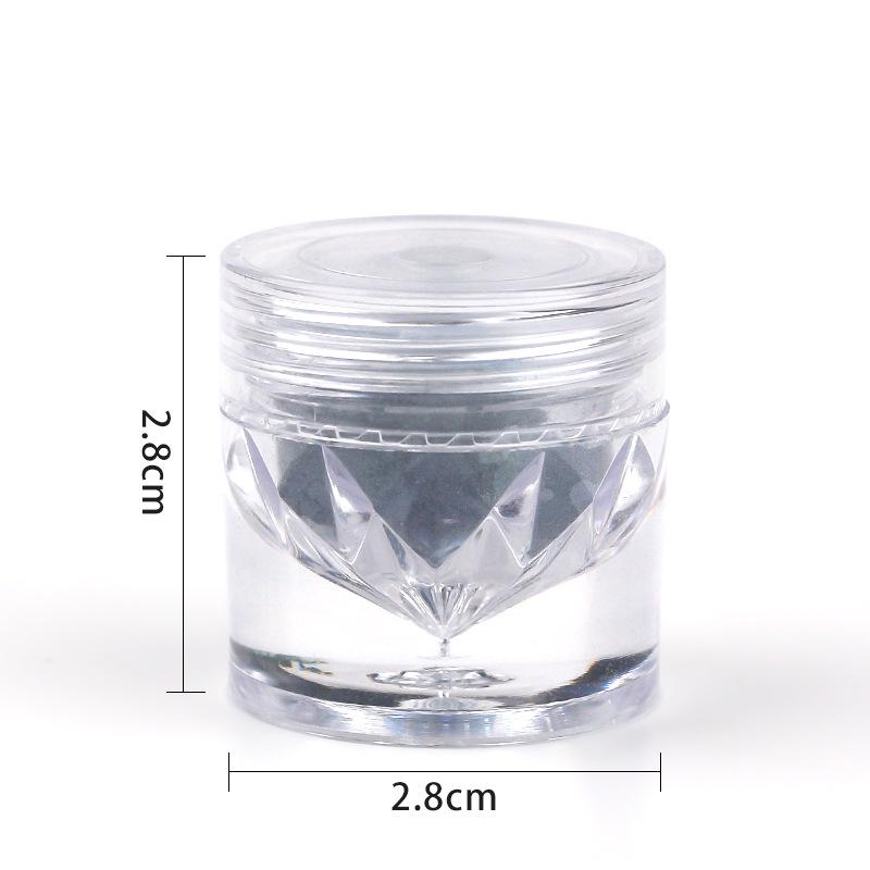 Fialově stříbrný magnetický pudr na nehty s efektem měsíčního svitu, kočičí oko