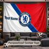 Chelsea FC Personalized Tapestry Support Custom Name, Wall Art Home Decoration