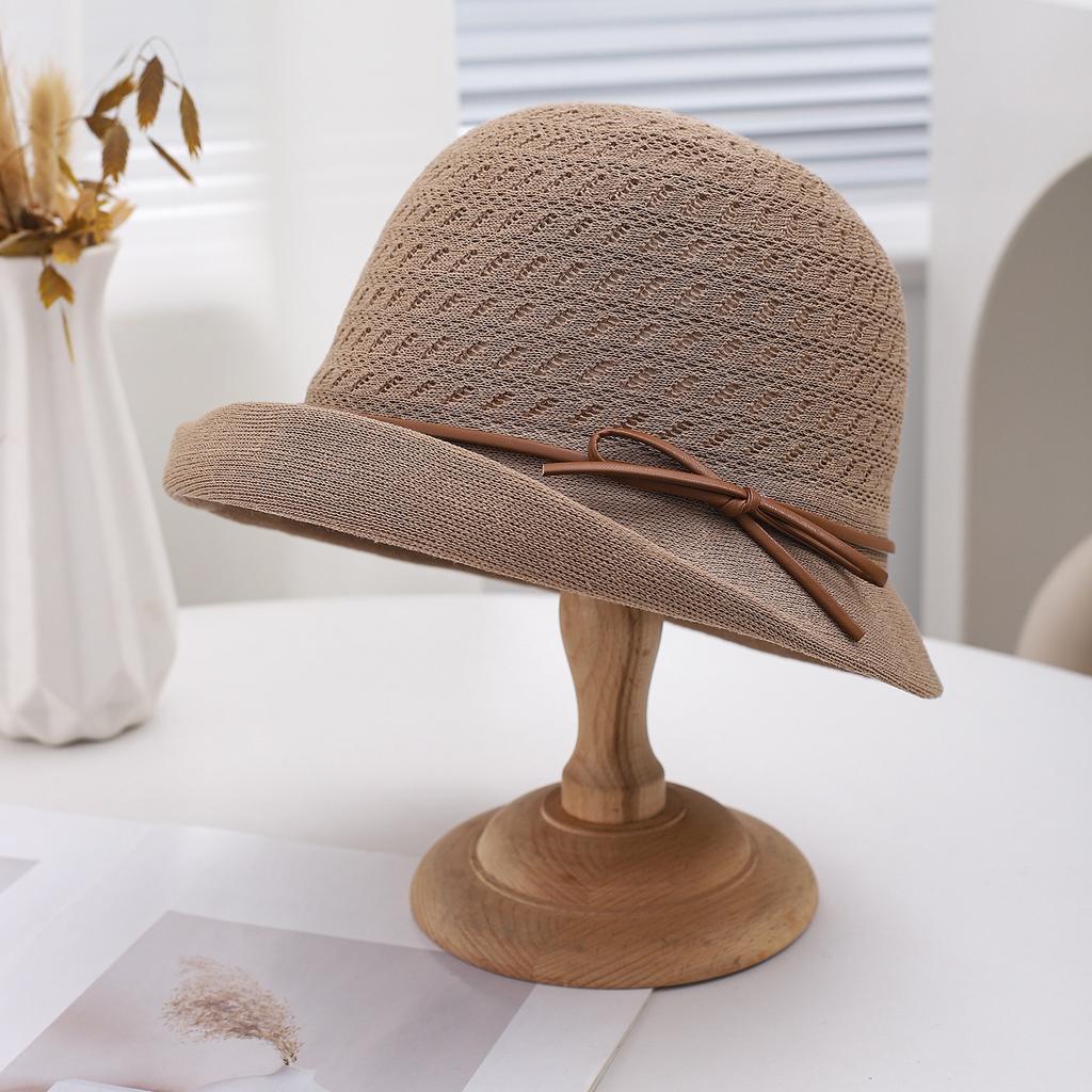 Summer breathable woven sun hat new fashion upturned brim foreign style mother hat summer sunscreen hat women