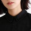 Detachable Lapel Collar False Elaborate Girls Collar Accessory Jeweled Collar Graceful Art Decorative False Shawl