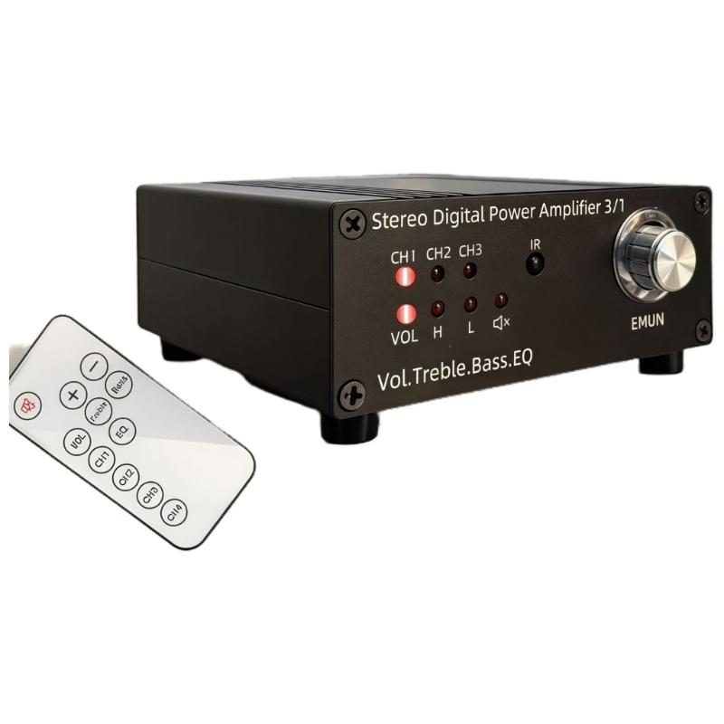 Digital 100W 3 Inputs Control Remote Aluminum 1