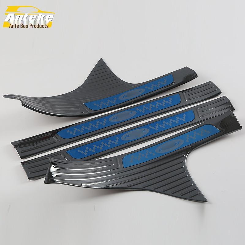 Fits 18 Models: 10th-Gen Accord Door Sill & Bumper Trunk Welcome Pedal Trim