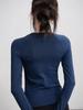 Women's Quick-Dry Long Sleeve Yoga Top - Breathable, Round Neck, Autumn/Winter Fitness Wear