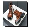 Men's Cross-Border High-Top Leather Boots - Large Size, Autumn/Winter 2025, New Workwear & British Martin Style