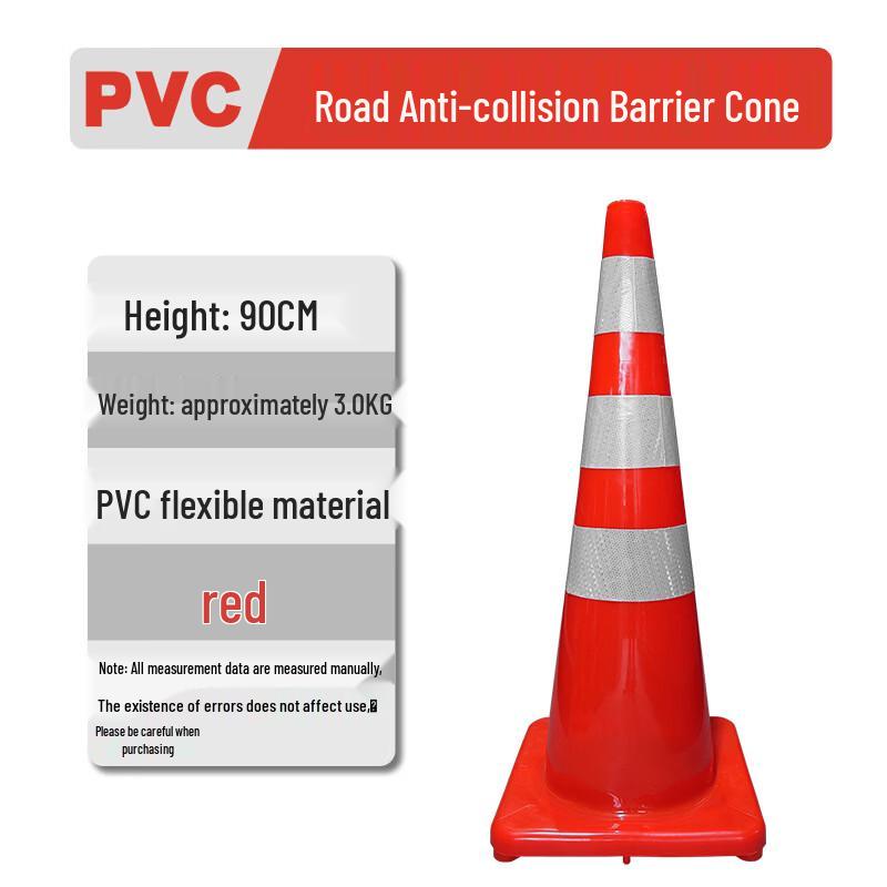 DAXTE Red PVC Reflective Traffic Cone