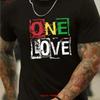 Bob Marley One Love Inspired T Shirt Jamaican Reggae Lover Vintage Washed Graphic Top For Everyday Wear Stretched Versatile