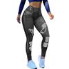 Pantaloni in Finto Denim Colore Unico Super Elastici Autunno Inverno Graffiati Colore Puro per Yoga