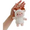 [Qiubaoll] Cute Wool Keychain Animal Stuffed Bag Charm Fluffy Bag Decoration Stylish Birthday Present Gift