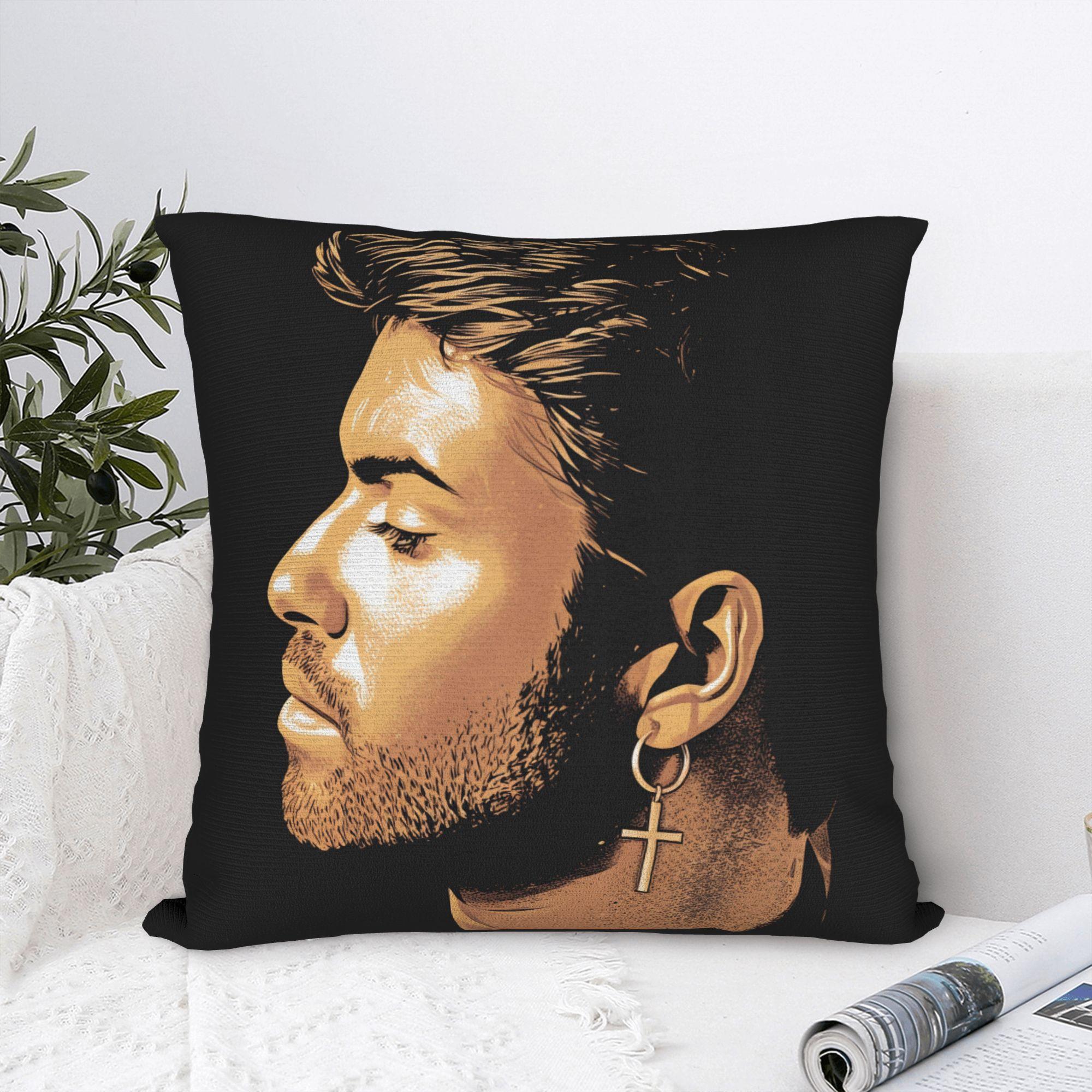 Fine Glasses Unisex Pillow Cover Singer George Michael Morden Pillow Case For Sofa Home Decoration Pillowcases