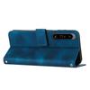 For Sony Xperia 1 IV 5G Stand Wallet TPU+PU Leather Phone Case Triangle Imprinted Phone Cover