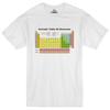 Wissenschaft T-Shirt Herren Periodensystem Elemente Geek Nerd Normalschnitt Garn T-Shirt