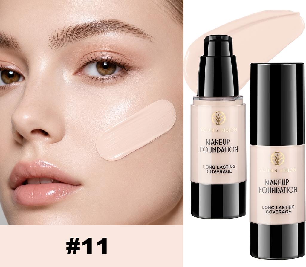Weiße Flüssigfoundation Cosplay Gesicht Make-up Basis Langanhaltend Wasserdicht Hohe Deckkraft Abdeckstift Foundation Make-up für Frauen
