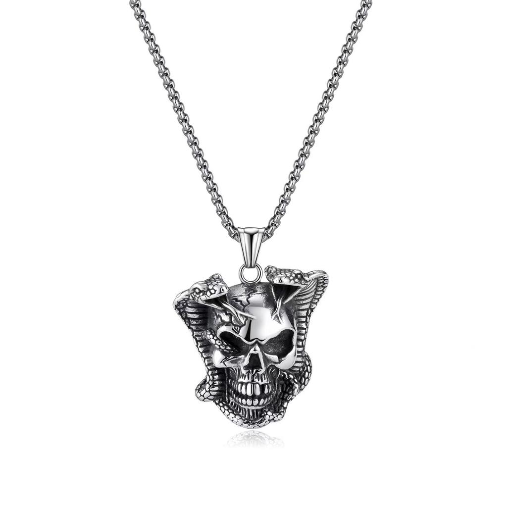 Men's Necklace Personality Retro Trend Hip Hop Rock Street Punk Style Viking Necklace