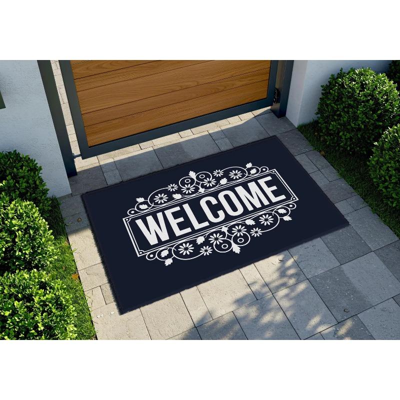 Bonfire Unlock and Other Patterns Non-Slip Small Rug Waterproof Easy Clean Floor Mat for Indoor Outdoor Use Durable Home Decor