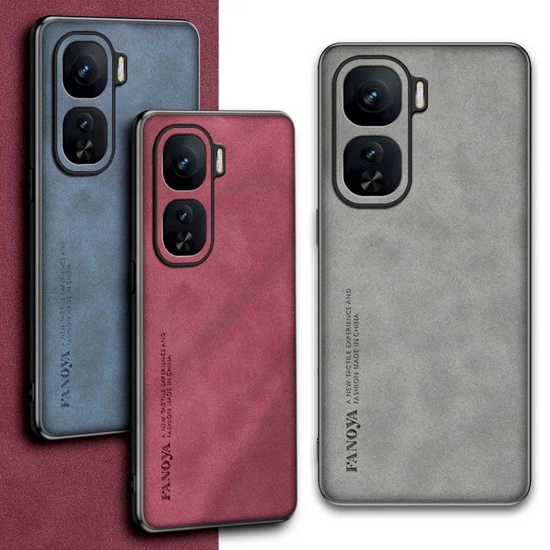 Etui skórzane Skinsheep do IQOO Neo 10 Pro NEO10 9 Pro matowe silikonowe etui ochronne na aparat do Vivo Iqoo 13 Pro 12pro Z9 Turbo Plus