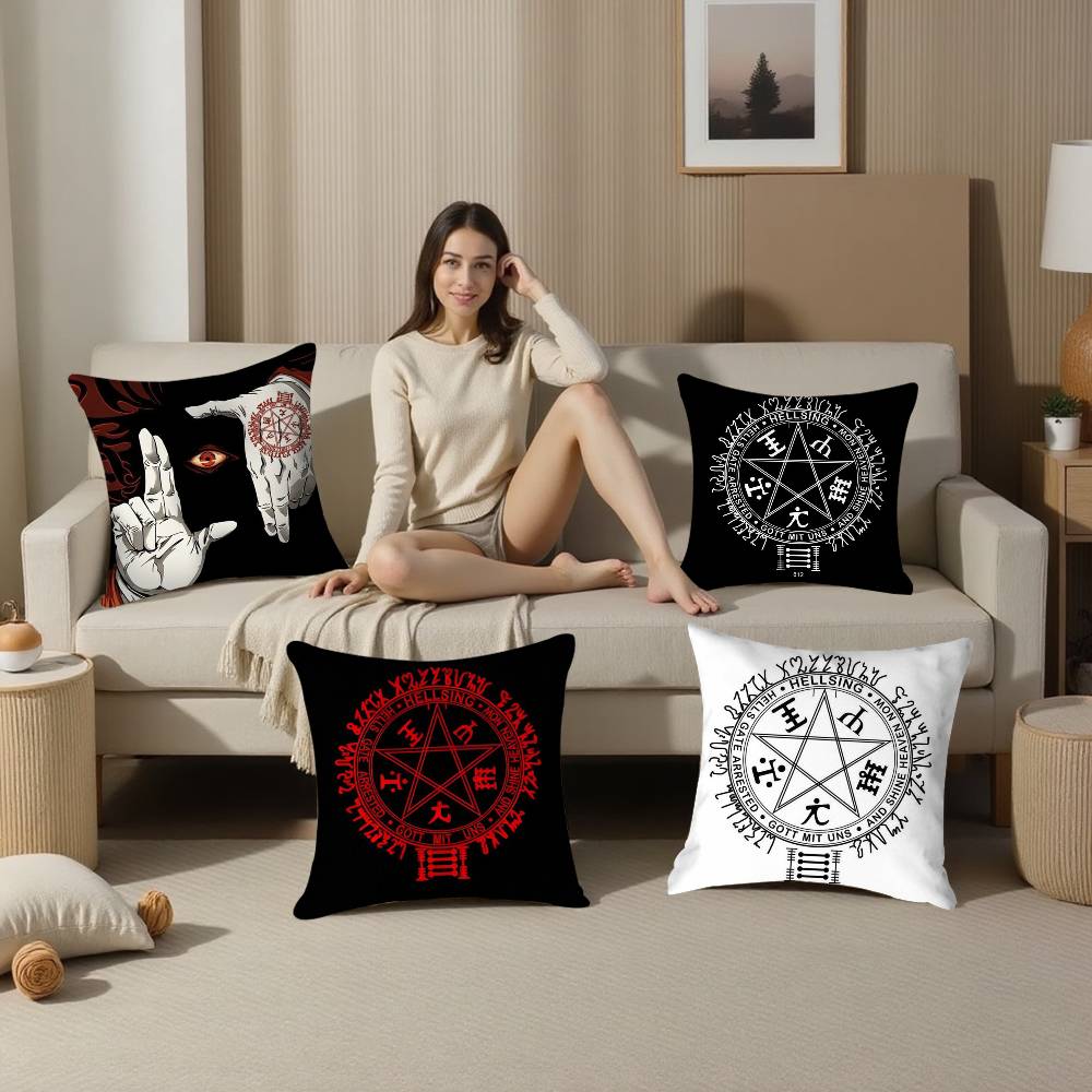 Anime C-Castlevania Game Pillow Case Sofa Living Room Bedroom Double-sided Printing Square Cushion Nap Time Pillow Case