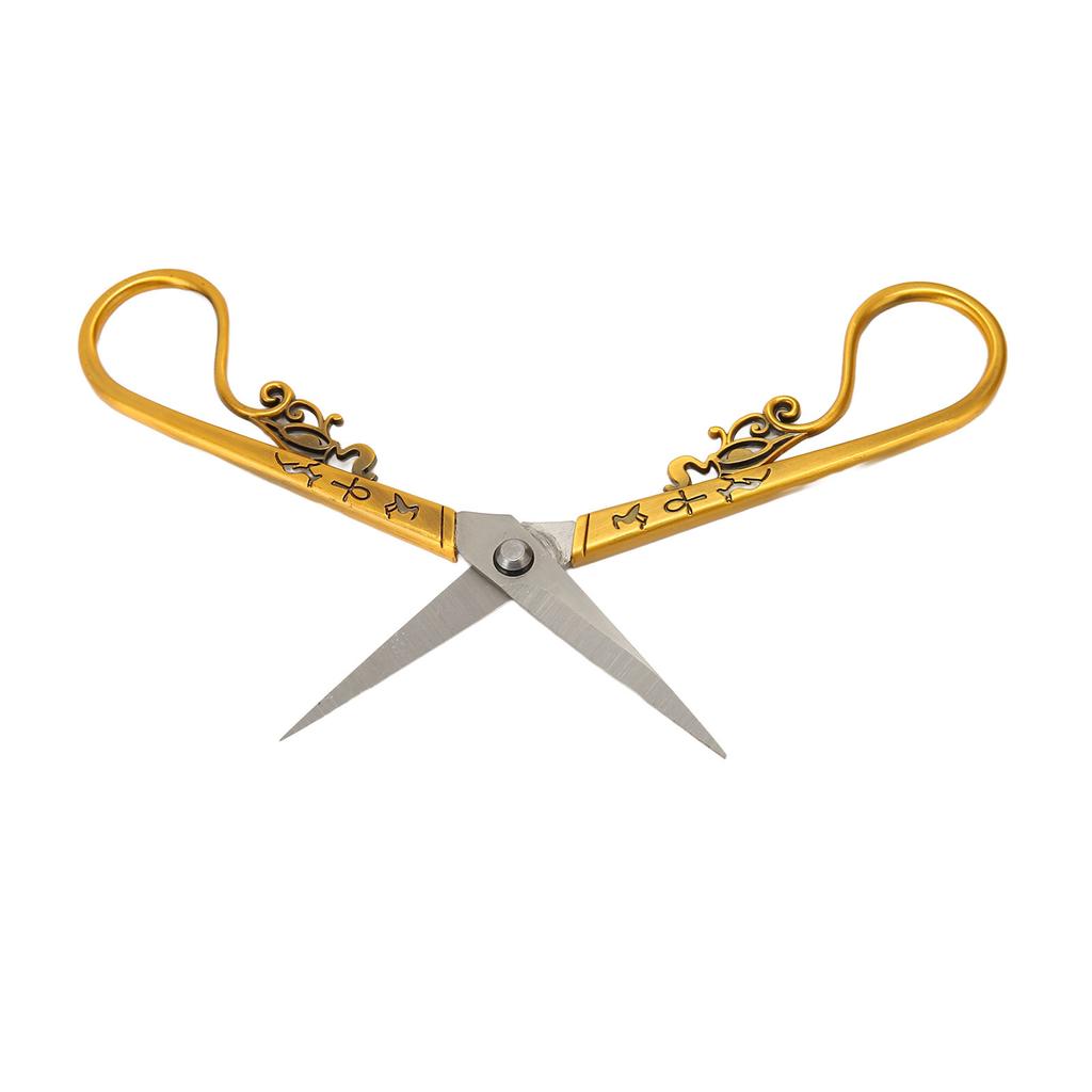 Embroidery Sewing Scissor Vintage Scissor Portable Stainless Steel Retro Scissors for Needlework Crochet