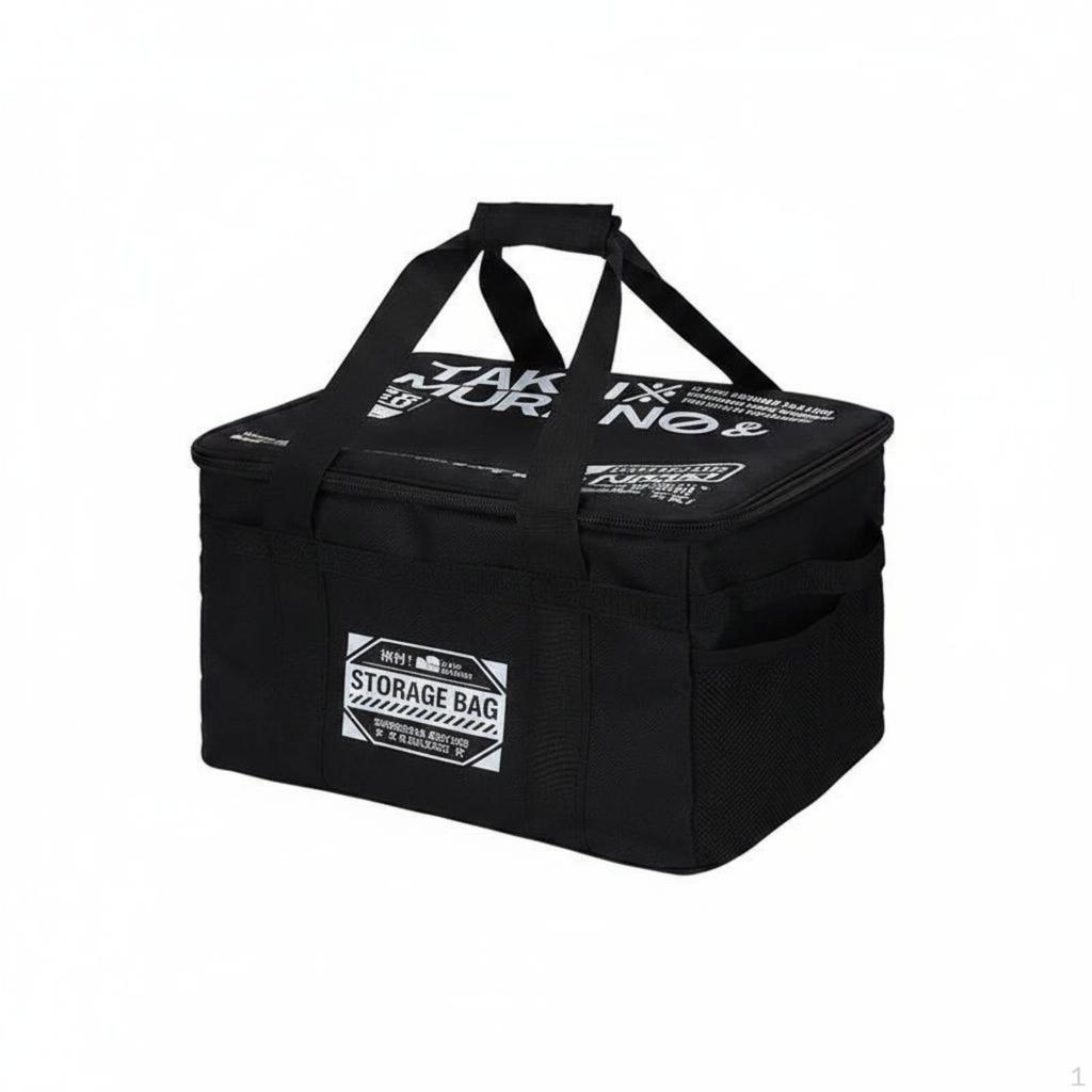 Outdoor Cookware Carrier Versatile Large Capacity Camping Bag Adjustable Dividers Foldable Gear