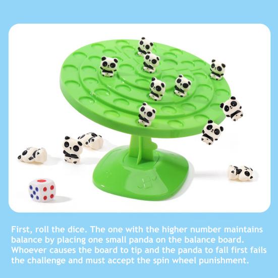 1/2 Sets Panda Balance Tree Toy Kids Logic Thinking Focus Training Interactive Balance Game Toddlers Boys Girls Educational Strategic Board Game