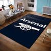 Arsenal Logo with Cannon Design Non-slip Rug Suitable for Living Room and Bedroom Sofas