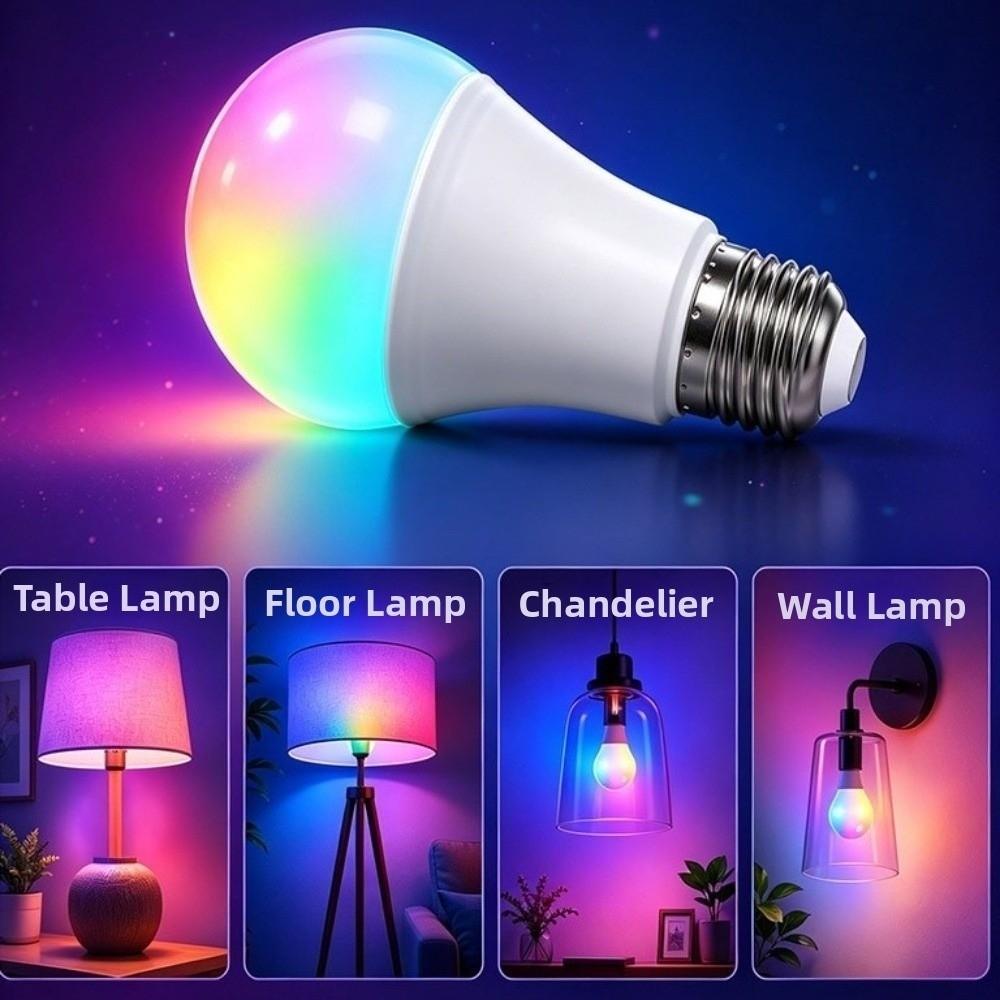 Multicolor RGB Color Changing Light Bulb Adjustable Brightness Color Changing Bulb