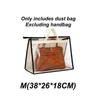 1Pcs Home Wardrobe Leather Bags Dust Bag Multifunctional Transparent Moisture-Proof Bag Breathable Hanging Protective Bag