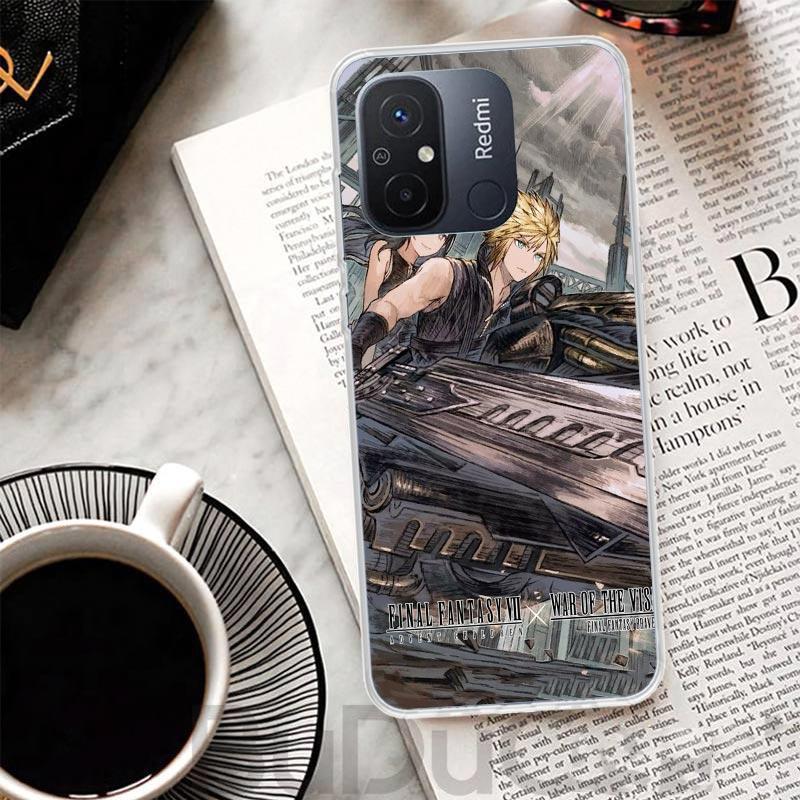 Final Fantasy FF VII Cover For Xiaomi Redmi 14C 13 13C 12 12C 10 10C 9 9C 9T 9A Phone Case 10A 8A 8 7A 7 6A 6 Pro K70 K60 K40 12