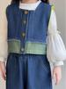 Toddler Girl 2025 Spring/Autumn Vest & Denim Pants Set