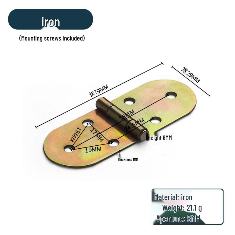 Zinc Alloy 180° Invisible Folding Table Hinge for Flip-Top Dining Tables