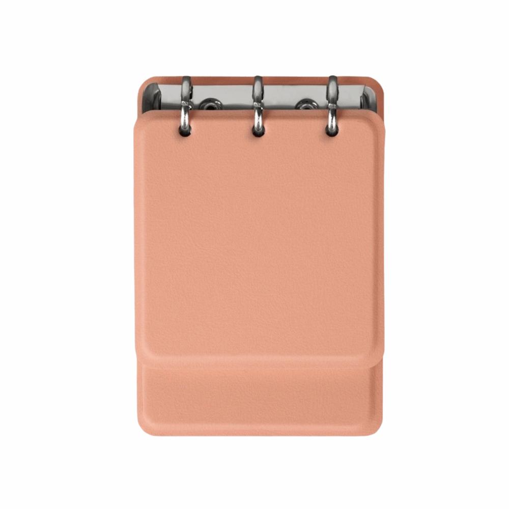 PU Leather Cover Loose-Leaf Notebook 3-Ring Binder Memo Pad Mini Pocket Notebook  Students