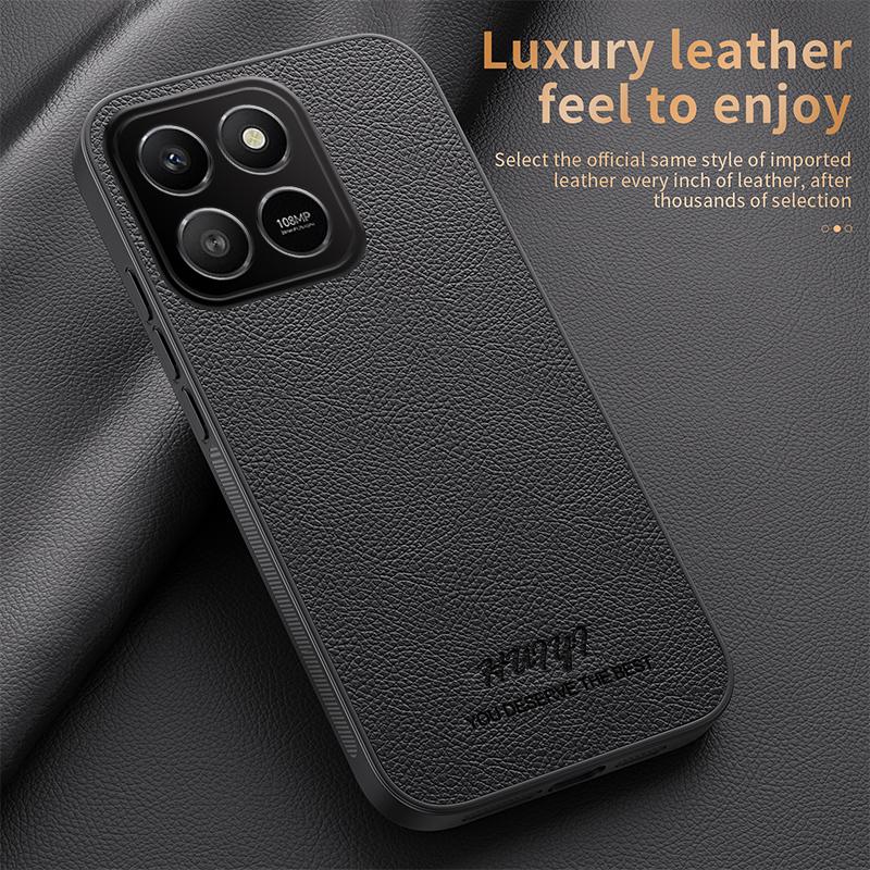 Luxury Business Leather Soft Frame Magnetic Cover For Honor X7D HonorX7D Honor 400 Smart Honor400Smart Phone Cases Capa